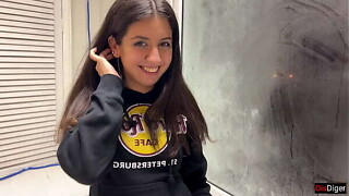 Lovable lassie at social evening suggested sex on balcony during the time that her lover wasn&rsquo_t looking
