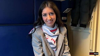 Sex with the directory on the train, I expectation this babe doesn&rsquo_t receive fired!