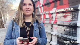 PutaLocura - Torbe entice por la calle a latin babe cachonda Ana Naughty y se la folla