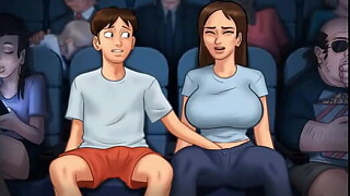 Summertime Saga - Academy maiden rides biggest jock in dorm room