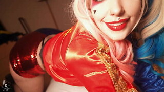 Harley Quinn Receives Her Pink Cunt Destroyed By The Joker Starring Rachel Luxury And Gibby The Clown