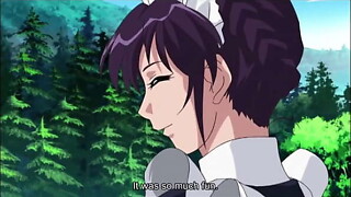 manga maid gives a lusty oral job to her slavemaster