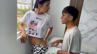 I adopt profit of my petty stepsister looking away from home the window, to give her the fuck of her life.